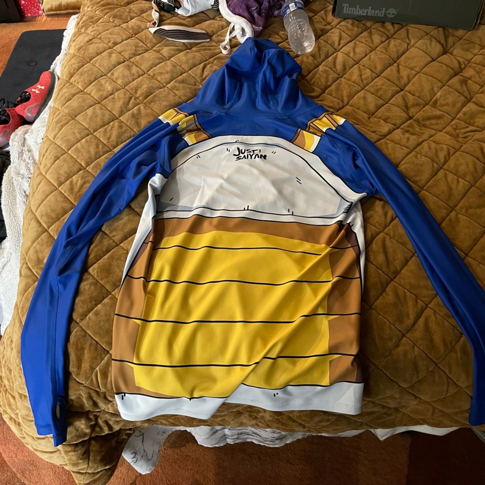 Vegeta Cell Armour - Mens Long Sleeve SkinZ Hoodie